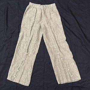 Camille & Co grey linen slacks